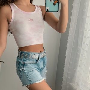 levi's mid rise jean shorts